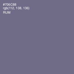 #706C88 - Rum Color Image