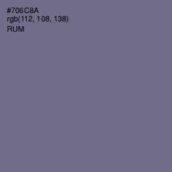 #706C8A - Rum Color Image