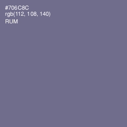 #706C8C - Rum Color Image