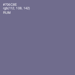 #706C8E - Rum Color Image