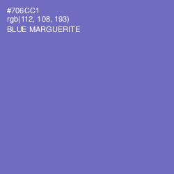 #706CC1 - Blue Marguerite Color Image