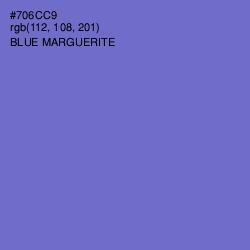 #706CC9 - Blue Marguerite Color Image