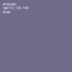 #706D8C - Rum Color Image