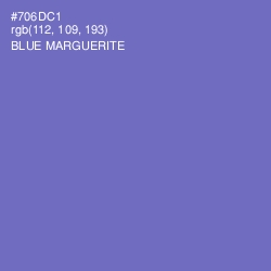 #706DC1 - Blue Marguerite Color Image