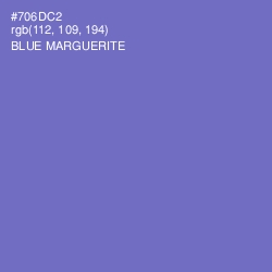 #706DC2 - Blue Marguerite Color Image