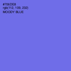 #706DE8 - Moody Blue Color Image