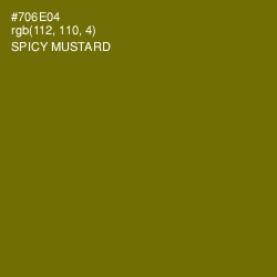 #706E04 - Spicy Mustard Color Image