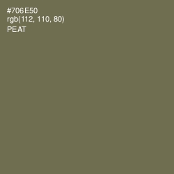 #706E50 - Peat Color Image