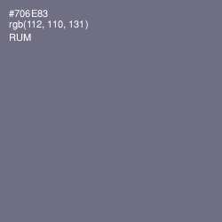 #706E83 - Rum Color Image