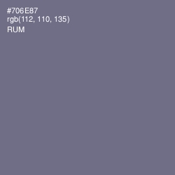#706E87 - Rum Color Image