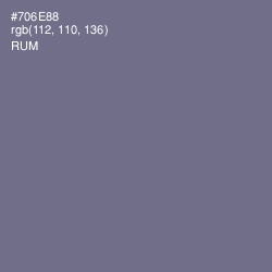 #706E88 - Rum Color Image