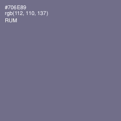 #706E89 - Rum Color Image