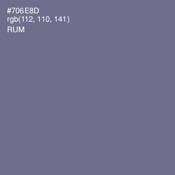 #706E8D - Rum Color Image