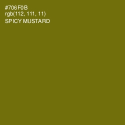 #706F0B - Spicy Mustard Color Image
