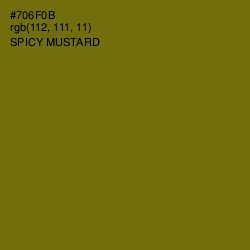 #706F0B - Spicy Mustard Color Image