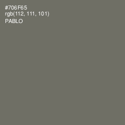 #706F65 - Pablo Color Image