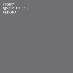 #706F71 - Fedora Color Image