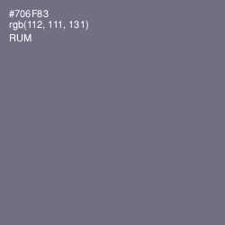 #706F83 - Rum Color Image