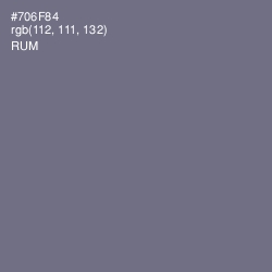 #706F84 - Rum Color Image