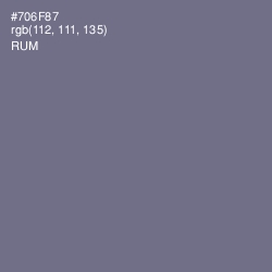 #706F87 - Rum Color Image