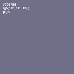 #706F88 - Rum Color Image