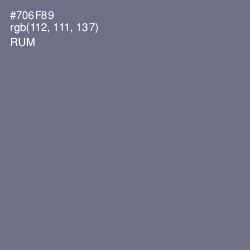 #706F89 - Rum Color Image