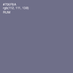 #706F8A - Rum Color Image