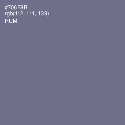 #706F8B - Rum Color Image