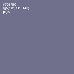 #706F8C - Rum Color Image