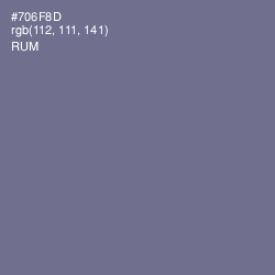 #706F8D - Rum Color Image