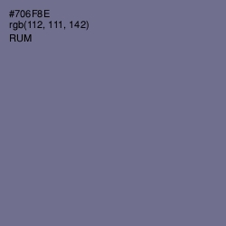 #706F8E - Rum Color Image