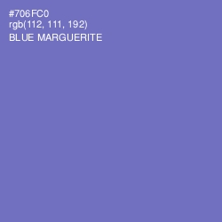 #706FC0 - Blue Marguerite Color Image