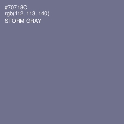 #70718C - Storm Gray Color Image