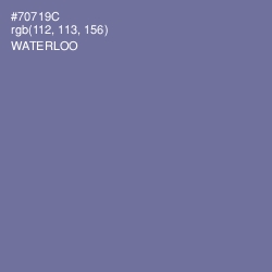 #70719C - Waterloo  Color Image