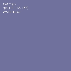 #70719D - Waterloo  Color Image