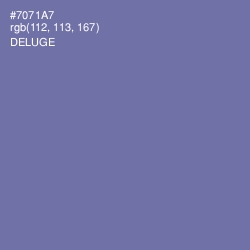 #7071A7 - Deluge Color Image