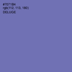 #7071B4 - Deluge Color Image