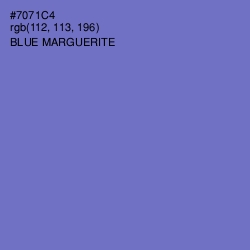 #7071C4 - Blue Marguerite Color Image