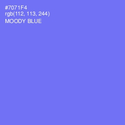 #7071F4 - Moody Blue Color Image