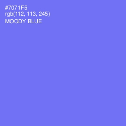 #7071F5 - Moody Blue Color Image