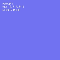 #7072F1 - Moody Blue Color Image