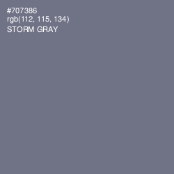#707386 - Storm Gray Color Image