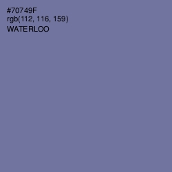 #70749F - Waterloo  Color Image