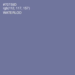 #70759D - Waterloo  Color Image