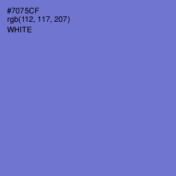 #7075CF - Moody Blue Color Image