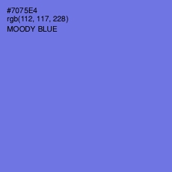 #7075E4 - Moody Blue Color Image