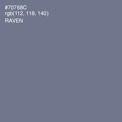 #70768C - Raven Color Image