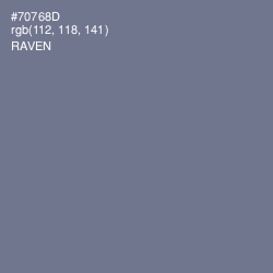 #70768D - Raven Color Image