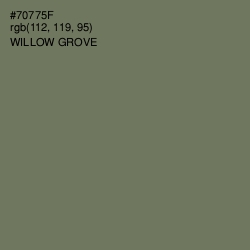 #70775F - Willow Grove Color Image