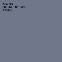 #70778B - Raven Color Image